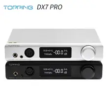 Топ DX7 Pro ES9038Pro ЦАП и усилитель для наушников Bluetooth 5,0 32 бит/768 кГц DSD1024 DX7PRO беспроводной Декодер Усилитель для наушников
