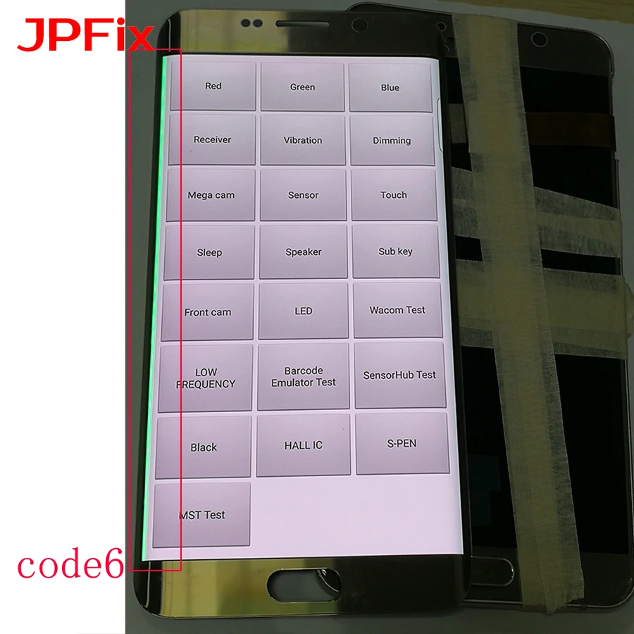 JPFix для SAMSUNG Galaxy S6 Edge Plus G928F линия тени ЖК-кодирующий преобразователь сенсорного экрана в сборе запасные части