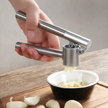 

Mini Manual Garlic Presses Potatoes Masher Stainless Steel Potato Garlic Pressure Machine Portable Kitchen Manual Gadgets