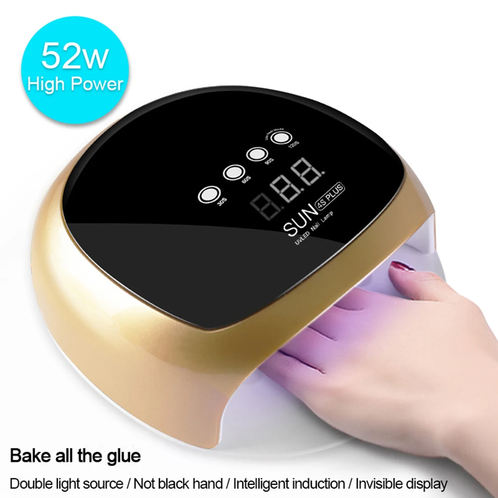 Лампа SUN 4X Plus УФ/LED для сушки ногтей сушилка гель лака лампа маникюра 52 Вт|Сушилки