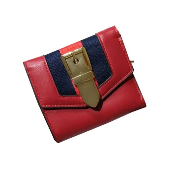 

Fashion Women's Wallet Short-Style Korean-style Cute Multi-functional Three Fold Card Holder 2020 New Style European And America