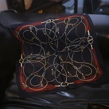 

New silk scarf "ribbon" silk scarf small square scarf scarf 100% mulberry silk professional commuter