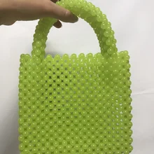 【Telastar] ручное плетение бусины маленькие женские сумки для женщин с клапаном летние Ins Blogger женские кошельки и сумки зеленый