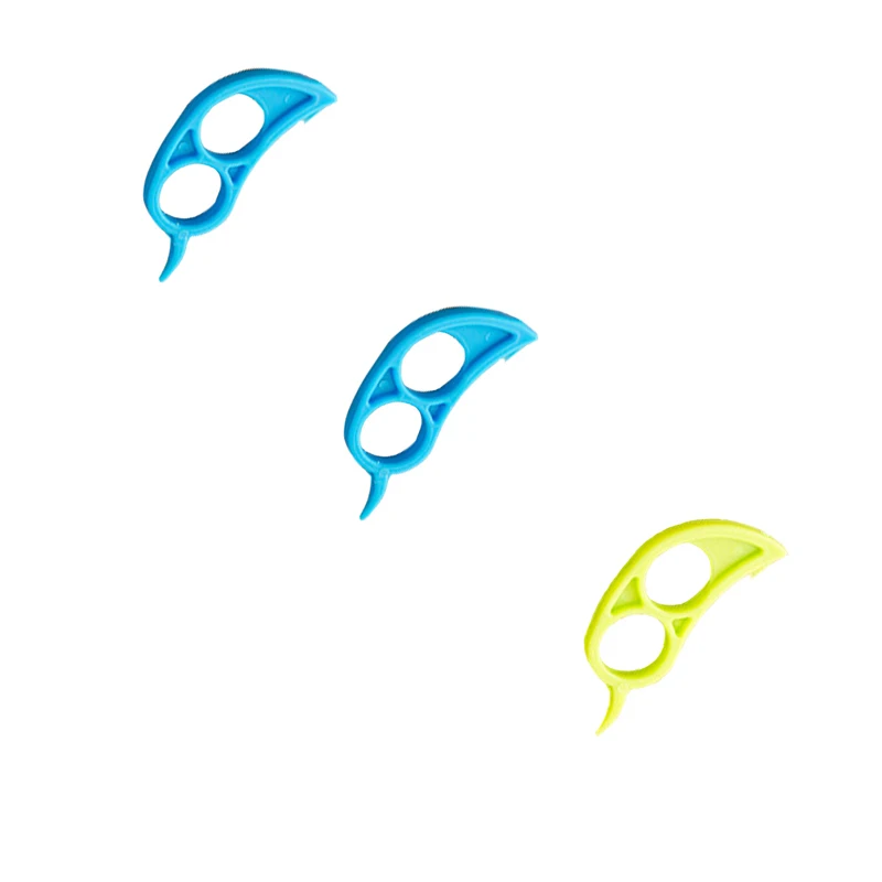2pc blue 1pc green Orange and lemon peeler, slicer, cutting machine, fruit and vegetable quick peel practical environmental plastic - Цвет: 2pc blue 1pc green
