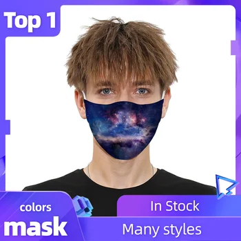 

1 Pc Face Mask Fashion Printting Unisex Dustproof Windproof Foggy Haze Face Mouth Cover Pm2.5 With Gasket Filter Mascarillas
