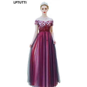 

LPTUTTI Appliques Beading New For Women Elegant Date Ceremony Party Prom Gown Formal Gala Events Luxury Long Evening Dresses