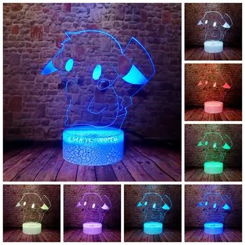 

Pikachu Anime Figma 3D Illusion LED Kids Nightlight Colorful Changing Light Cartoon Figure Toys