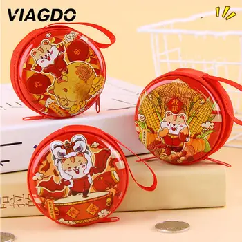 

Round Wallet Coin Bag Women'S Fashion Female New Year Girl Small Gift Silicone Simple Womens Accessories