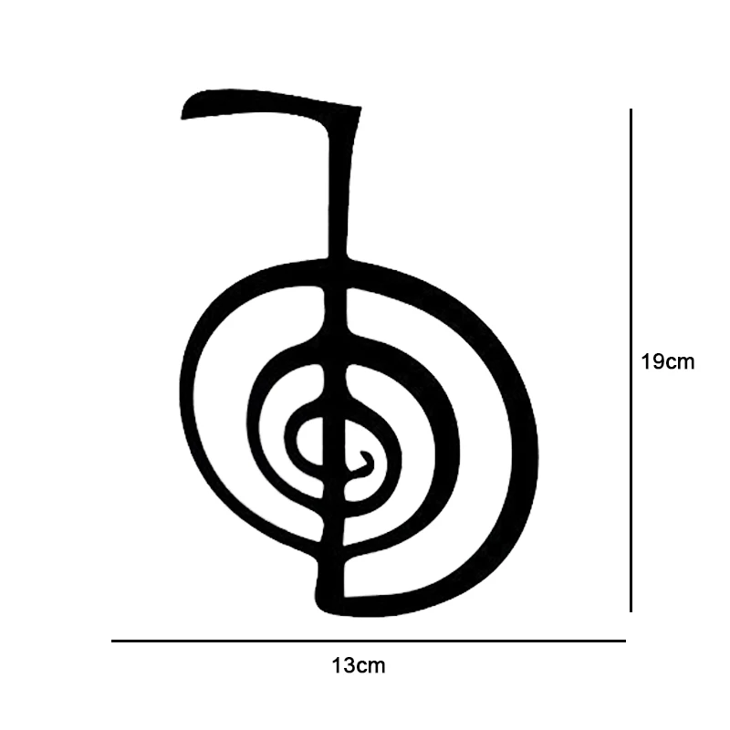 1319cm Art Cho Ku Rei Reiki Symbol vinyl Car Decals Creative Car Window Decor Bumper Pattern Strong self-adhesive (1)