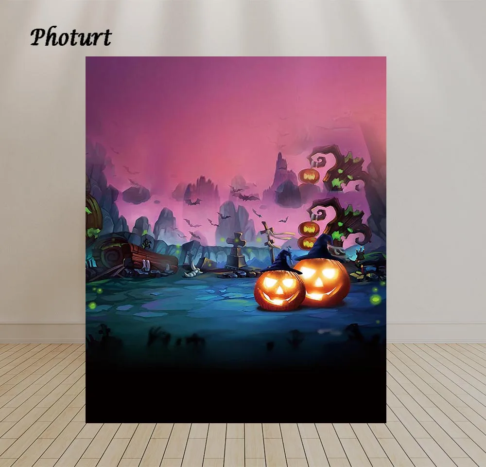 Фотофон Хэллоуин фестиваль фотография баннер Тыква фонарь фотостудия фон