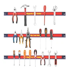 Soporte magnético para herramientas de 8, 12, 18 y 24 pulgadas, barra organizadora de almacenamiento con imán de Metal fuerte para garaje y taller