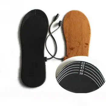 

Winter Warmer Pads Electric Heated Shoe Cuttable Insoles Warm Socks Feet Heater USB Charge One Size Fits Most Foot