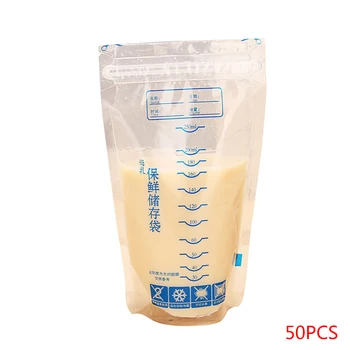 

50/100pcs 250ml Milk Freezer Bags Mother Milk Baby Food Storage Breast Milk Storage Bag BPA Free Baby Safe Feeding Bags Feeding