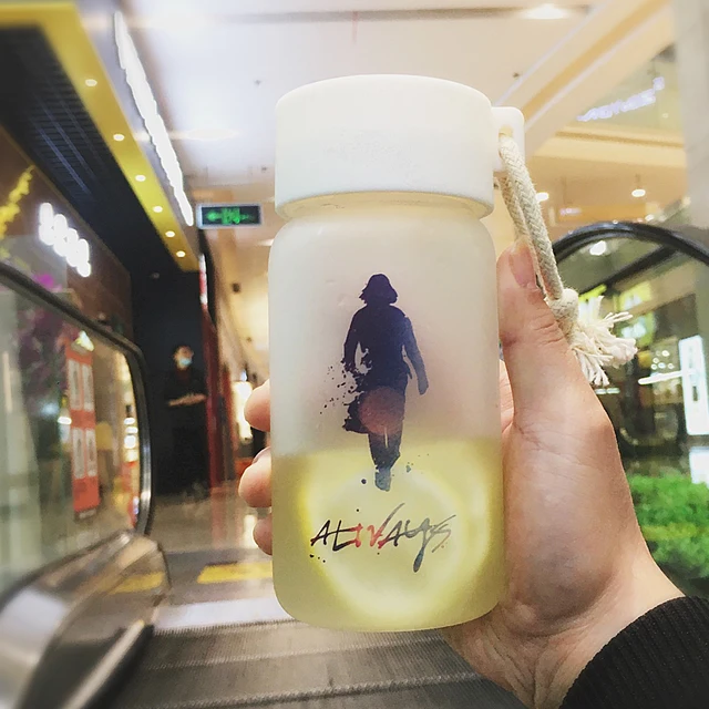 After All This Time Always Glass Water Bottle Environmentally Travel Bottle Sport Healthy Lemon Juice Water Bottle Dropshipping
