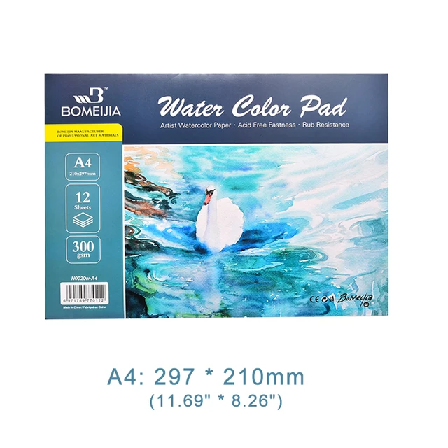 100% Cotton Watercolor Sketchbook 300g/m2 Water Color Drawing Paper Book Student Transfer Paper Papel Para Acuarela Art Supplies A4