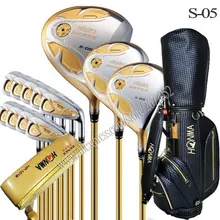 Новые 4 звезды клюшки для гольфа HONMA S-05 полный набор клюшек для гольфа деревянные Утюги клюшки Клюшки для гольфа графитовый Вал и сумка