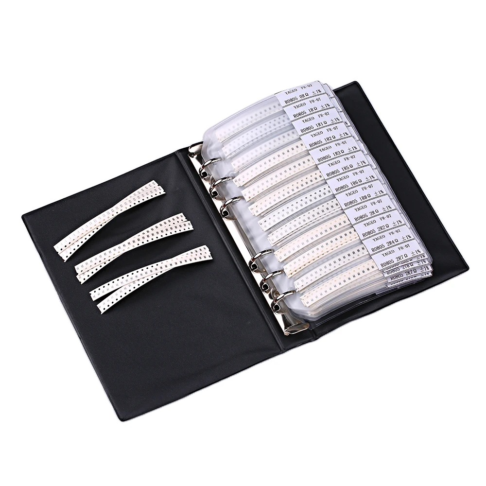 Портативный 0201 0402 0603 0805 1206 SMD/SMT и SMD резисторы 170 значения* 50 шт = 8500 шт микросхема конденсатора набор образцов книг