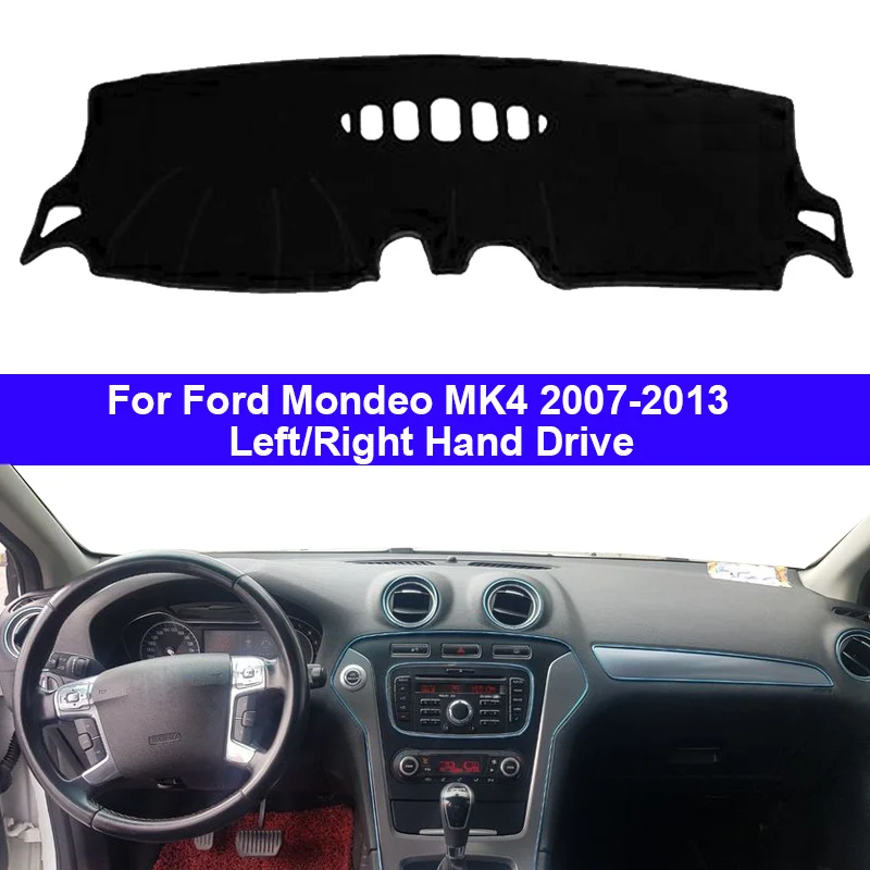 Крышка приборной панели автомобиля тире коврик ковер накидка для Ford Mondeo MK4 2007 2008 2009 2010 2011 2012 2013 LHD RHD автоматический зонт 2 слоя