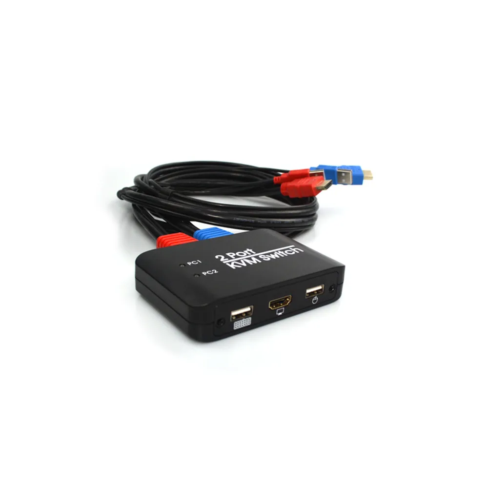 HDMI коммутатор 2 в 1 выход HDMI KVM переключатель 2 порта USB Мышь Клавиатура sharer Поддержка USB