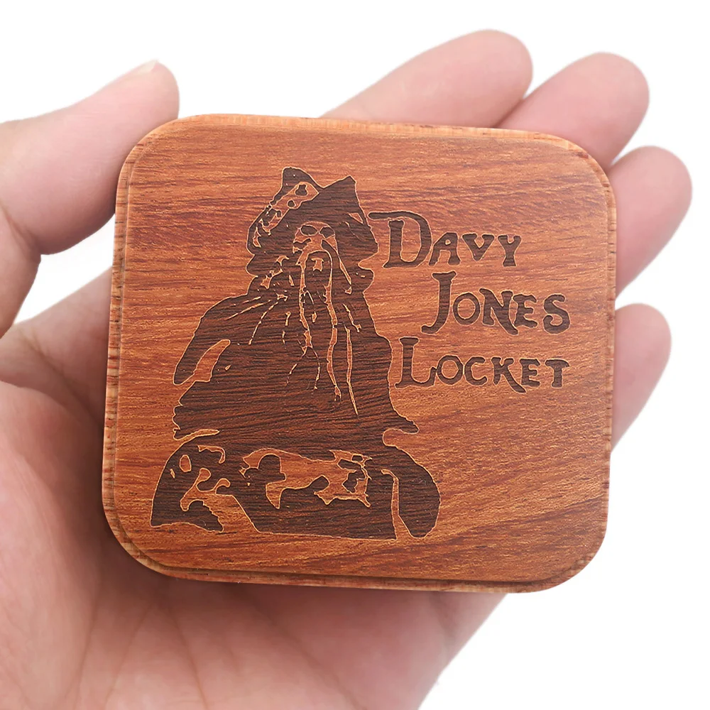 Sinzyo Davy Jones Rosewood Box Music Box Wood Carved Mechanism Musical Wind Up Gift for Christmas