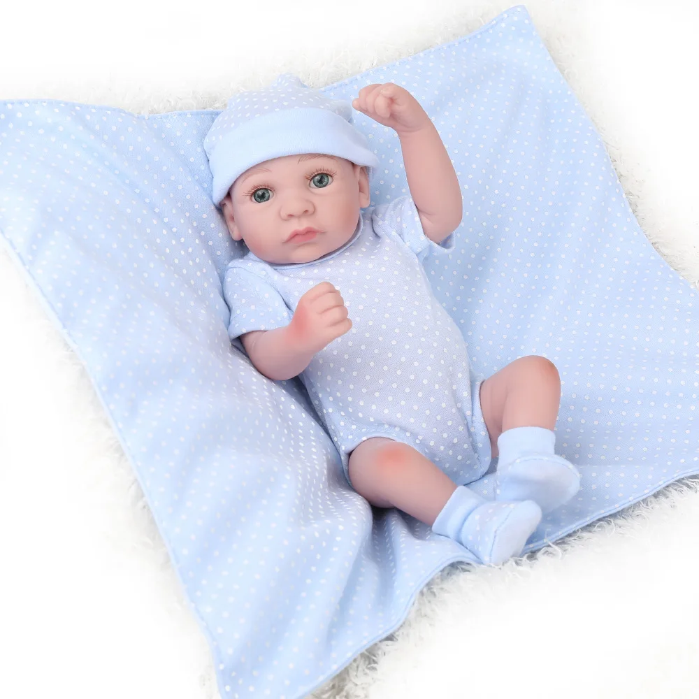 KAYDORA 10 дюймов 25 см полная силиконовая кукла новорождённого младенца Bathe Play Toys длу улучшения сна кукла для детей Подарки Bebe игрушки для ванной