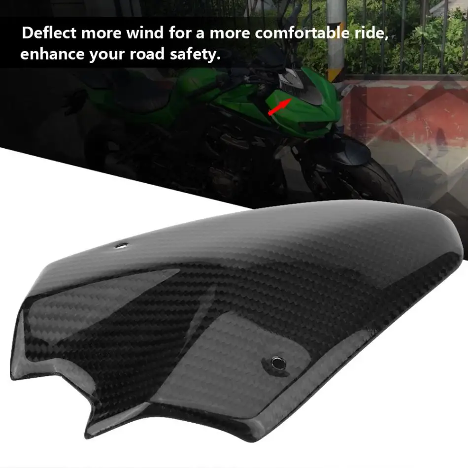 Углеродное волокно мотоцикл модифицированный протектор ветрового стекла для Kawasaki Z1000