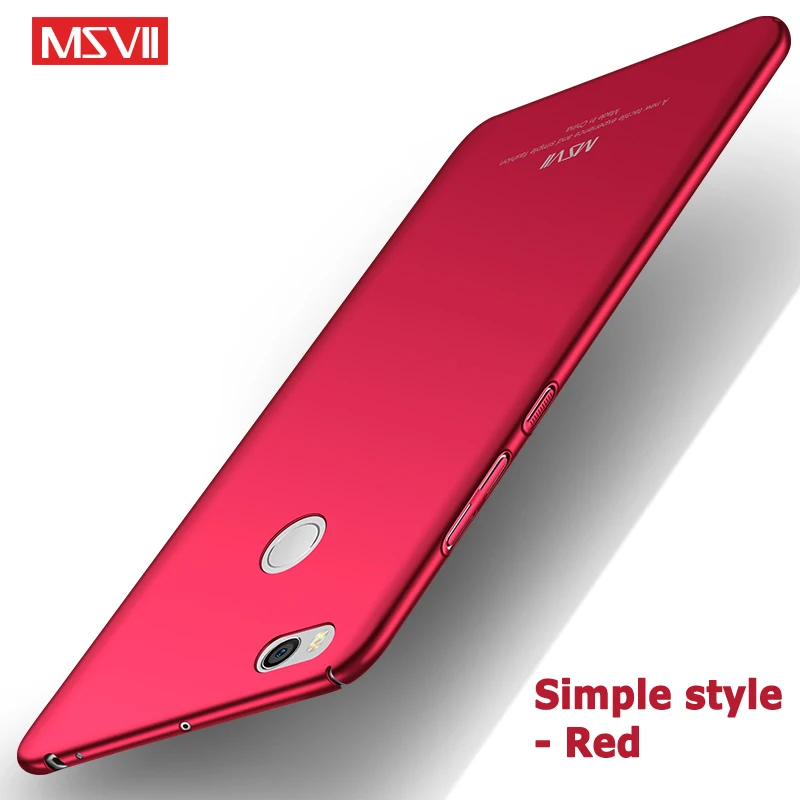 Simple red Для Xiaomi mi Max 2 3 Чехол MSVII тонкий матовый чехол для Xiaomi mi Max2 Max3 чехол Xio mi Max 3 2 PC чехол для Xiao mi Max 2 3 чехол s - Цвет: Simple red