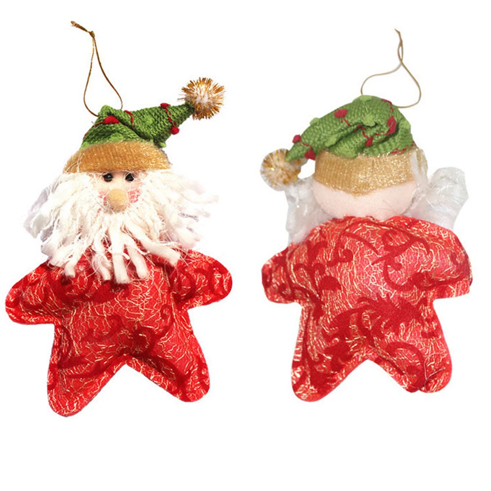 Navidad Санта Клаус Снеговик олень кулон-орнамент для рождественской елки Звезда Форма Рождественский Декор рождественские украшения для дома