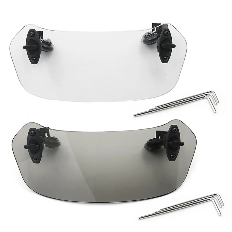 Motorcycle Windshield Airflow Adjustable Bolt-On Variable Spoiler Windscreen For Triumph Aprilia Victory All models | Автомобили и