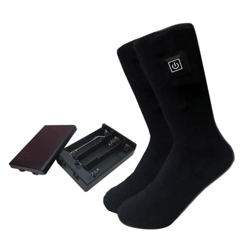 

Unisex Winter Warm 4.5V Electric Heating Socks Cotton Double-layer Three-speed Adjustable Heating Socks