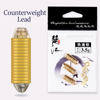 MEGA SALE ❤️ 1 Piece Weight Changeable Loading Lead Fishing Sinker Counterweight Lead Fishing Sinker+3pcs Fine-tune Counterweight Accessories - discount item 50% OFF Sports & Entertainment