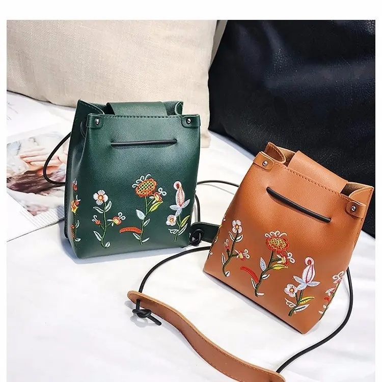 

Korean-style WOMEN'S Bag Mini Embroidered 2018 New Style Autumn Small Bag Change Mobile Phone Bag Shoulder Bag WOMEN'S Bag