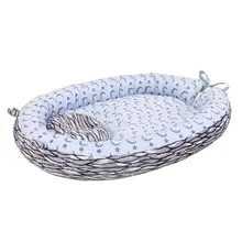 Детское гнездо кровать портативный Съемный кроватки лежак для хлопковый для новорожденных Cradl U90B