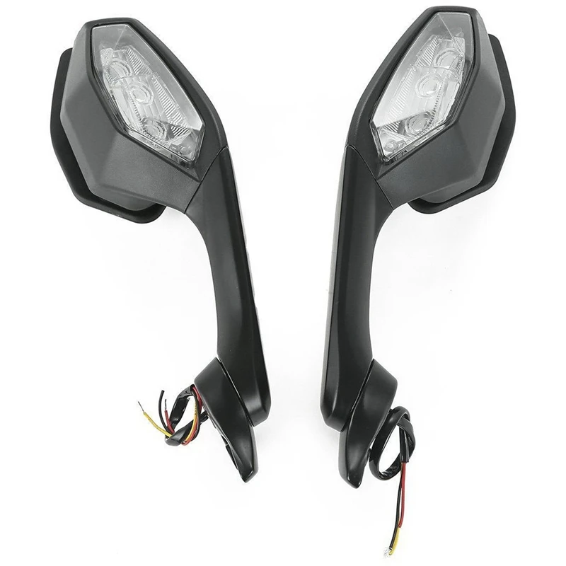 

Motorcycle Accessories Rearview Mirror LED Turn Signal Light for Yamaha YZF R6 2017 YZF R1 2015-2019