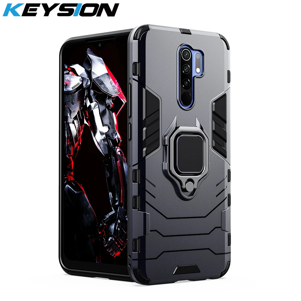 Чехол для телефона KEYSION противоударный Redmi 9 9A 9C 8 8A 7 7A K30 K20 Pro с кольцевой