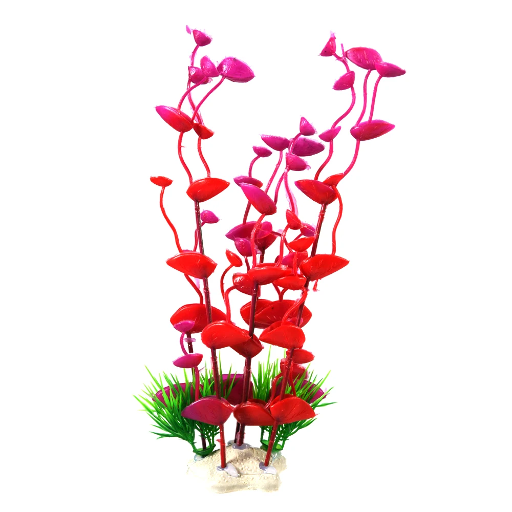1PC PVC Fish Tank Decoration Simulation Artificial Trumpet Environmental Aquarium Simulation Fake Aquatic Plants