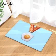 Zeegle Bacon печатные современные коврики для прихожей Противоскользящие коврики для ванной комнаты моющиеся Креативные кухонные коврики с рисунком еды