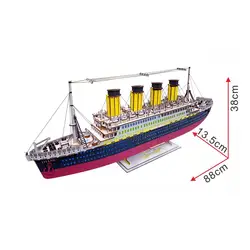 Титаник в штучной упаковке 3D деревянная модель 3D головоломка модель головоломка лазерная резка DIY