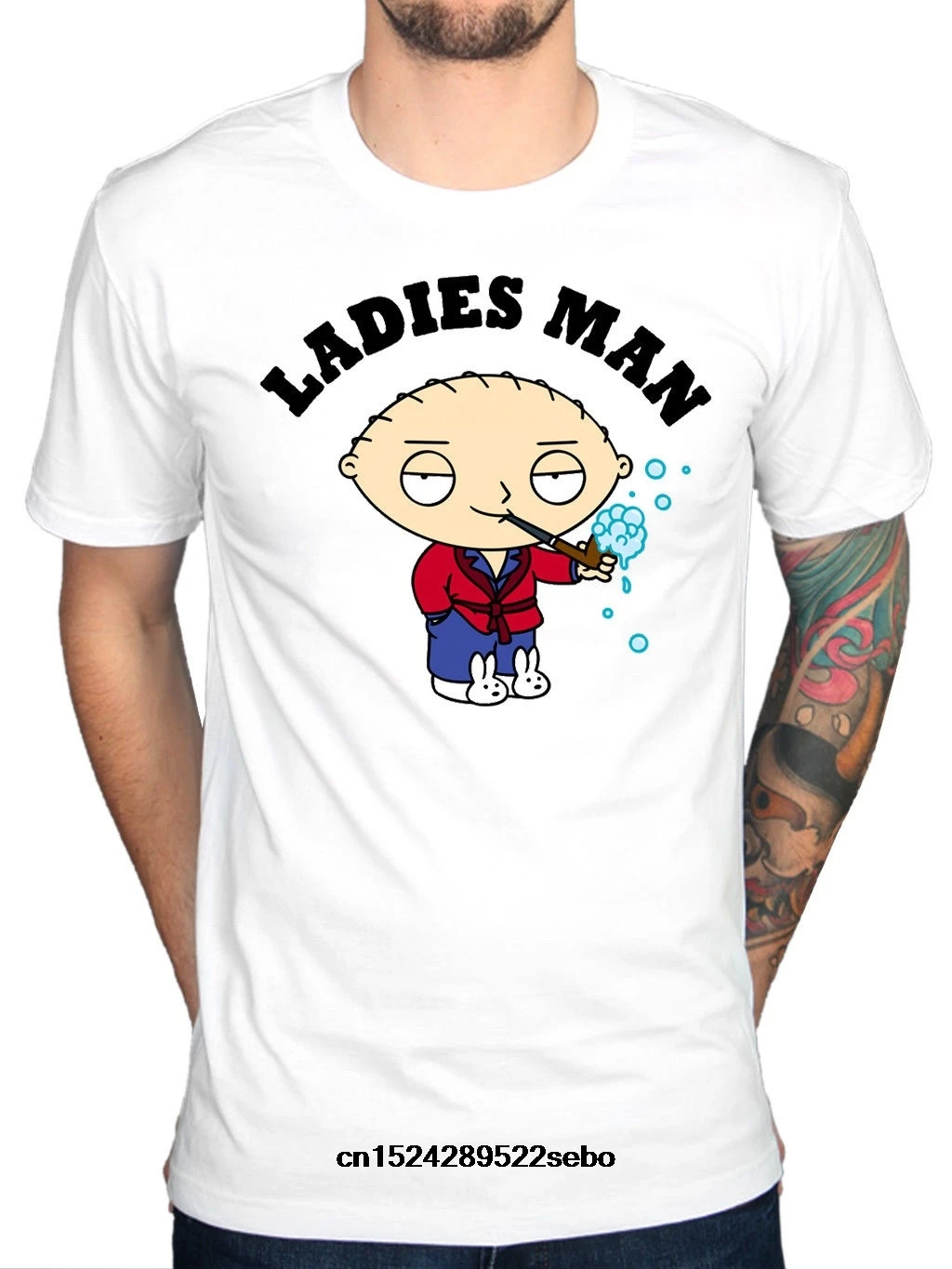 Модная футболка Stewie Brian Lois Мужская хлопковая с коротким рукавом и круглым вырезом