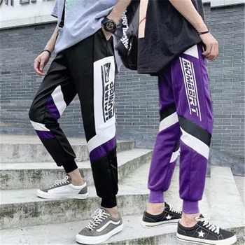 

New Men's Hip Hop Sweatpants Fitness Joggers 2020 Spring Male Side Stripe High Street Hip Long Trousers Harem Pants Sweatpant