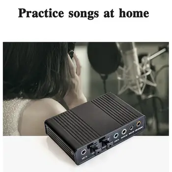 

USB5.1 sound card optical fiber sound card mixing K desktop notebook card external sound song A0G9