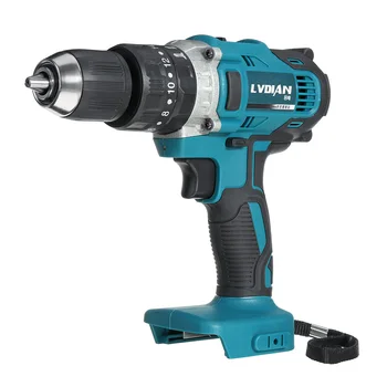 

18V 3 In 1 Electric Cordless Impact Drill 13mm 2-Speed Electric Screwdriver Rechargable Drill Li-Ion Battery For Makita Battery