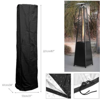 

Universal Heavy Duty Waterproof Cover Gas Pyramid Patio Heater Cover Furniture Protector Dust Covers Black