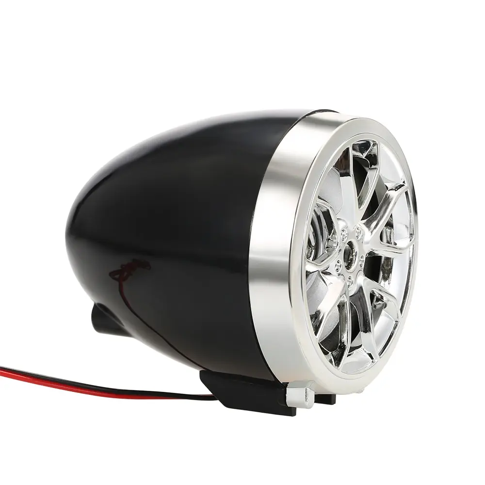 Motorcycle Mutilmedia MP3 Player Speakers Audio FM Radio Security Alarm Wireless BT Remote with USB TF Card Slot