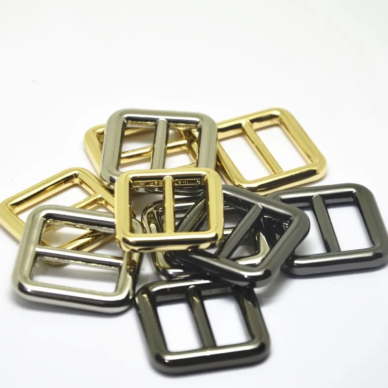 

Metal Alloy Buckle Tri-ring Adjustable Slider Rectangle Ring For Ribbon Bag Webbing Straps DIY 16MM 20MM 25MM 32MM 38MM