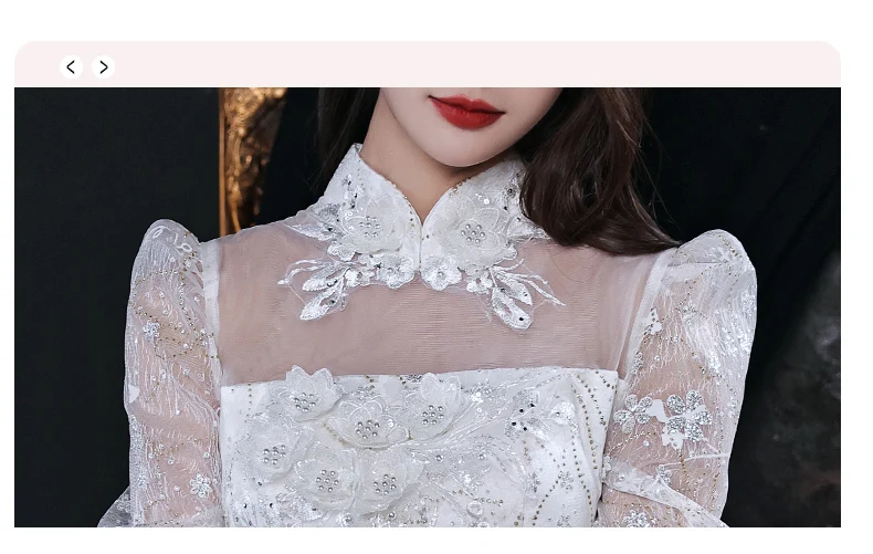 White Lace Evening Dresses 2022 Vintage High Neck A-Line Floor-Length Long Women Formal Gowns With Half Sleeves sexy evening gowns