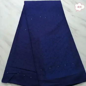 

STILL FLY latest african dry lace fabrics high quality cotton lace 2019 high quality cotton lace with stones 5yards/lot
