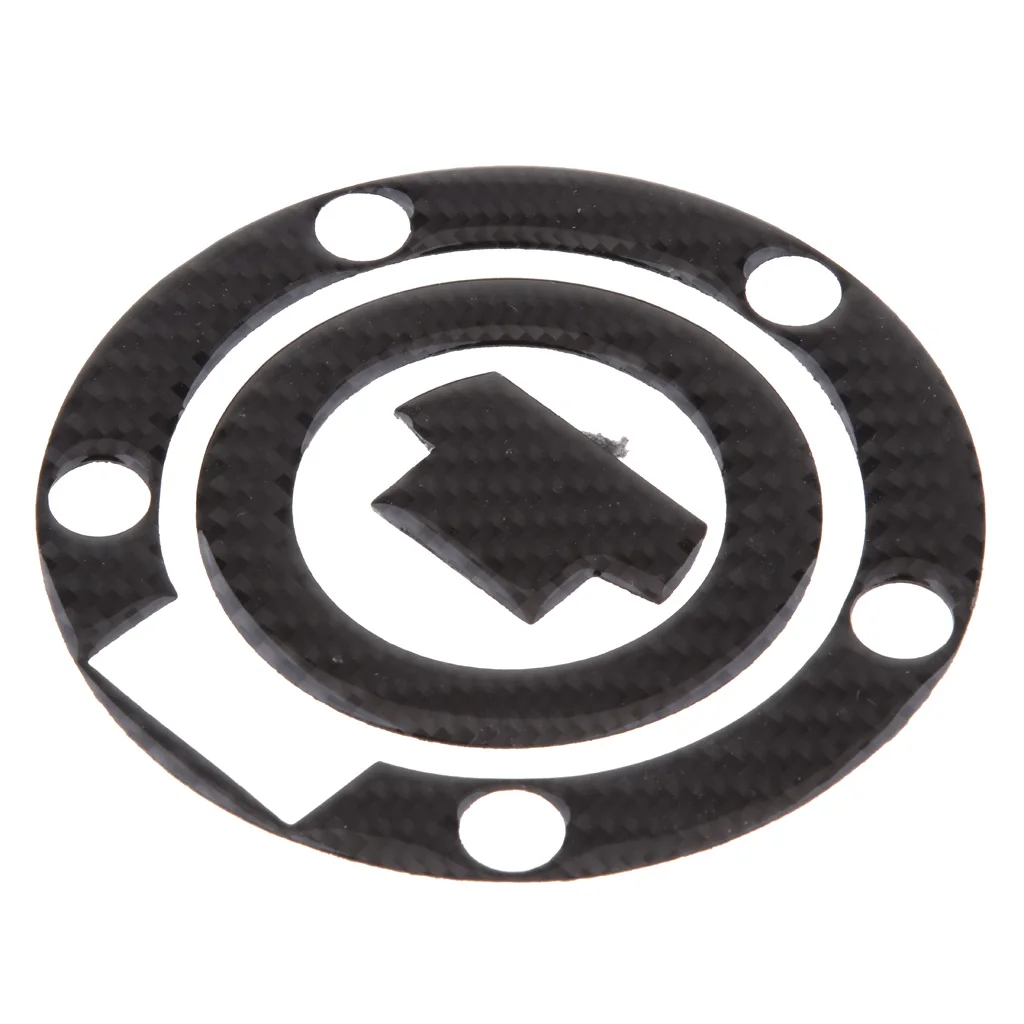 Black Carbon Fiber Gas Fuel Tank Cap Pad Decal for Yamaha R1 R6