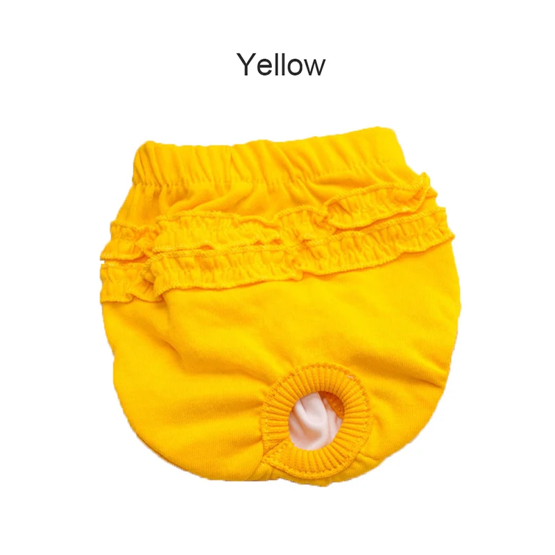 Y Пэт собака кружева физиологические брюки XS s m L гигиеническая салфетка моющиеся женские шорты для собак Pantie s m enstration нижнее белье трусы - Цвет: Y