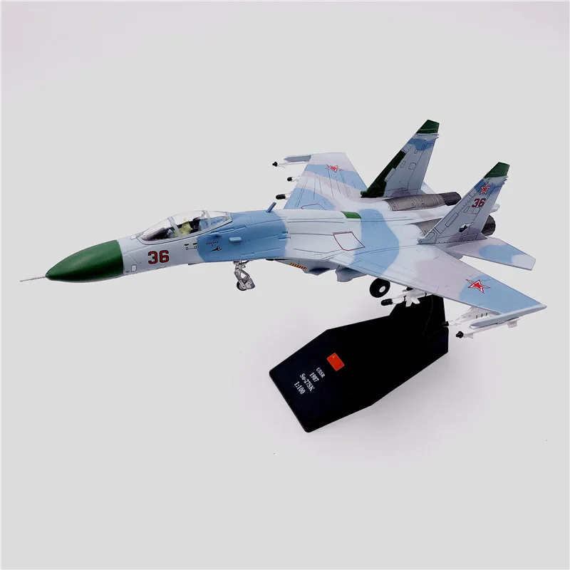 Литый под давлением сплав 1:100 советские военные силы модель Su27 бриллианты Su27K